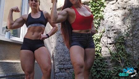 Dolly's squat challenge with Kim