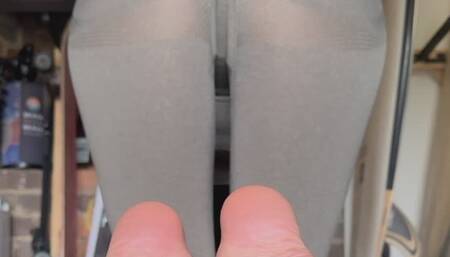 Post-yoga soles tease