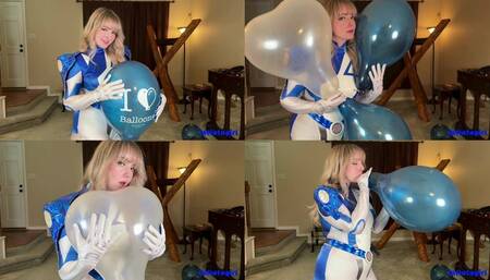 Sue Storm Sensually Blows Balloons