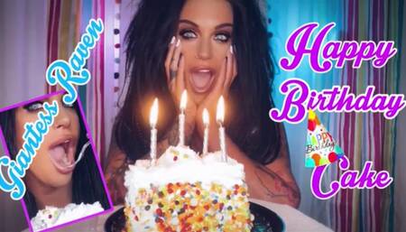 GIANTESS RAVEN'S HAPPY BIRTHDAY CAKE - VORE