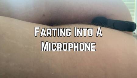Phoenix Bates Farts Into A Microphone 4k HD - ASMR - Fart Fetish - Hairy Asshole