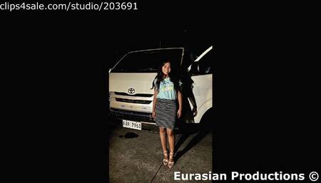 265 - Odette revving HiAce van