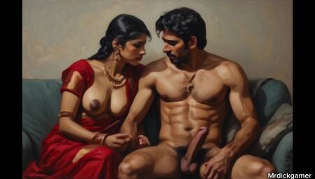 Indian bhabhi in red bikini hot wet bhabhi pussy fucked in doggy style by her stepson