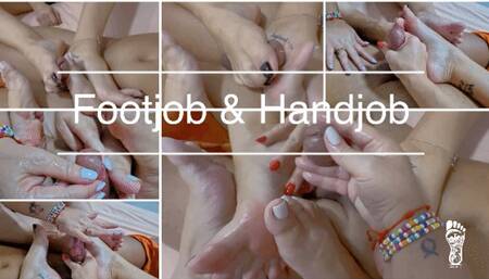 Juliette_RJ and Lady Syl Nifty delicious Footjob and Handjob Session with a Young Fellow - FOOTJOB - FOOT FETISH - HANDJOB - BBW QUEEN - CUM SHOT - BIG DICK - TOE JOB - BRAZILIAN MILF - TABOO