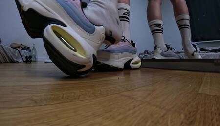 Boy Feet & Socks Smelling Foot Fetish Close up Sneaker & Sock Strip