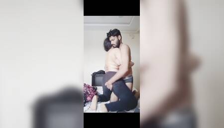 My gf Romance with me in my bedroom in shalwar qamees