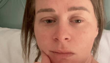 Amateur dirty talk degredation and face slapping