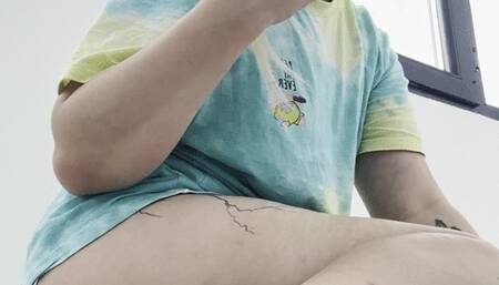 Smoking Fetish with Foot Fetish Close-up