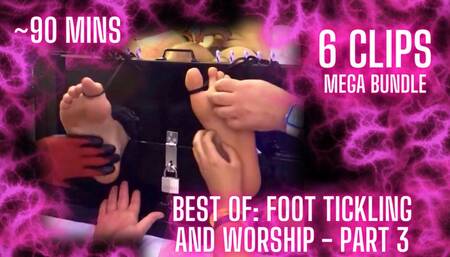BEST OF: Foot Tickling and Foot Worship PART THREE MEGA-BUNDLE Clip (6 Clips in ONE)