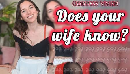 Does your wife know? Bisexual encouragement fantasy