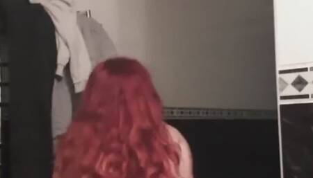 Quick body jiggle and ass shaking in bathroom