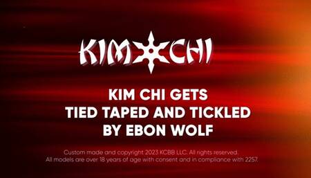 Kim chi gets Tied Taped and Tickled by Ebon Wolf