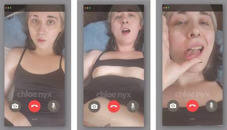 Pick up! Your trans gf Chloe calls you because she's horny...
