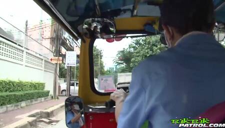 Shaved pussy Thai cutie fucked by hammer cock