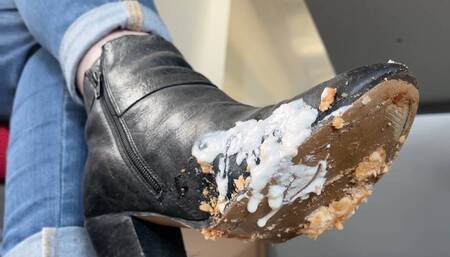 Eat my cold left over chips from my boots at work