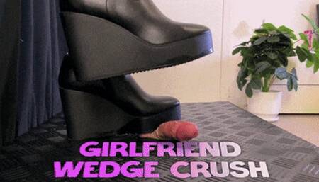 Your Girlfriend Carelessly Crushing Your Cock and Balls in Steve Madden Akira Wedge Boots (Slave POV Version) - TamyStarly - Cock Balls Crush Trample, Shoejob, CBT, Trampling, Bootjob, Stomping