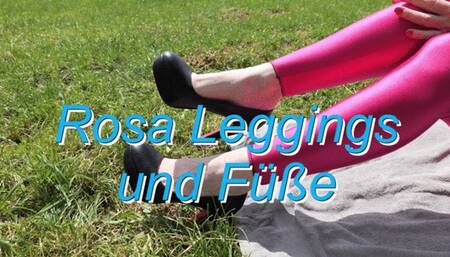 Pink leggings and feet - Rosa Leggings und Füße
