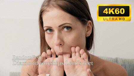 Diamond worships Letti's feet