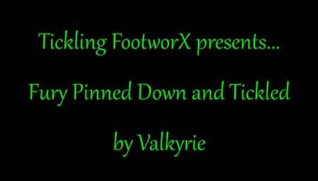 Fury Pinned Down and Tickled by Valkyrie