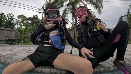 Scuba Masterbation and Stripping Jasper and Nathalia