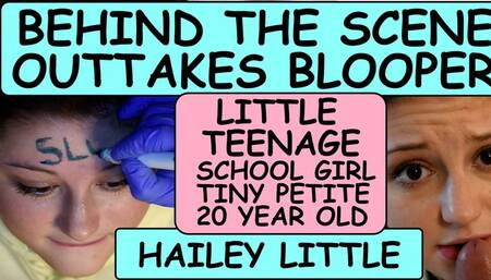 Outtakes & Behind the Scenes of Hailey Little Teenage School Girl tells real life story of how she lost her virginity