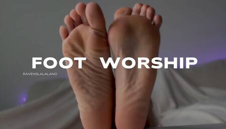 foot worship: stroke. kiss. worship.