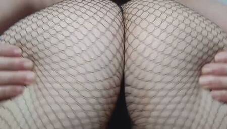 Ass Worship –fishnet pantyhose POV