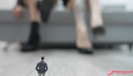 "Micro slave under the shoes and feet of giantesses Alice and Sarah | POV" - 4K