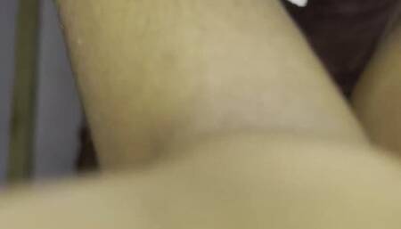 Hot ebony teens self pee