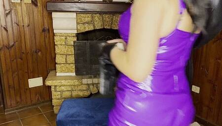 Gloved Handjob - Huge Cumshot