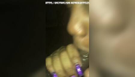 Pretty Nails Wrapped Around My Dick. Y O U N G Chick Got a Wet Mouth on Her