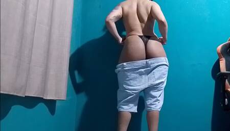 big ass femboy moaning like a whore and waiting for the neighbor to fuck