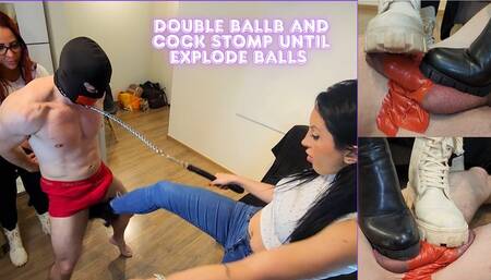 720p - Goddess Kiffa and Vitoria Vonteese - Double Ballbusting and CBT - Kiffa teaching Vitoria Vonteese to explode balls by kicking and stomping - BALLBUSTING - CBT - BOOTS - FEMDOM - FEMALE DOMINATION - TRAMPLING - COCK SQUEEZE - HUMILIATION - SLAVE TRA