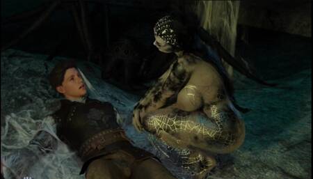 Spider Woman Traps Me to Ride My Fat Cock