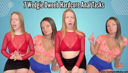 7 Wedgie Dweeb Hardcore Anal Tasks - Butt Plug and Dildo Play - Intense Dweeb Bully Session