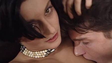 Black-haired Teen with Short Hair and Small Breasts