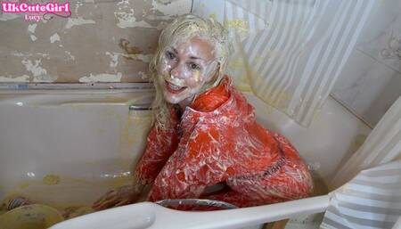 Slippery JOI in PVC Catsuit: Cream, Custard & Cum Instructions - AVI