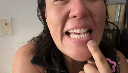 Tooth picking plaque