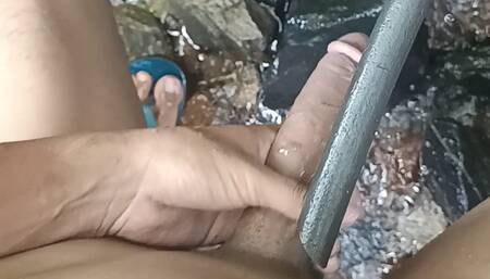 Today I masturbated naked by the side of the public road