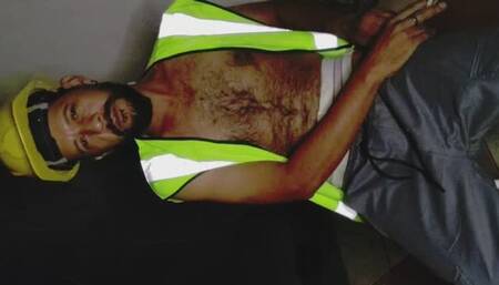 Horny Worker at Home