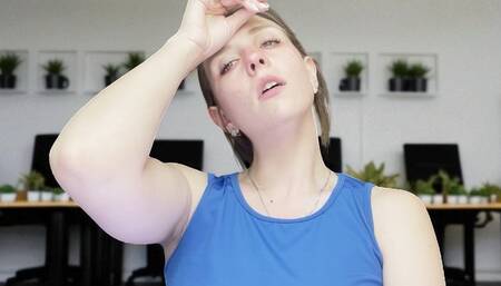 Sick woman Cough obsession