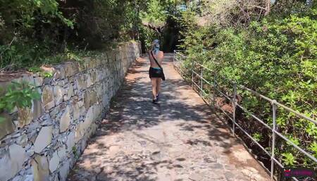 Sex and Swallow Stranger's Cum in the Tent at the Campsite