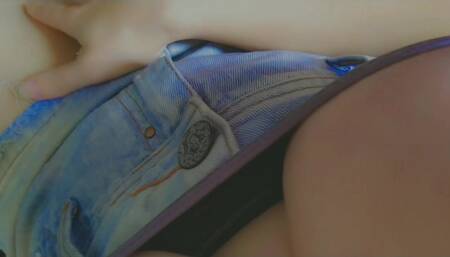 POV non stop moaning hot student touching herself until cumming wearing a mini skirt