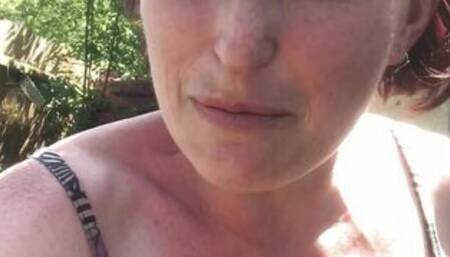 Desperate MILF Goes Outside to Do a POV Piss in Her Overlooked Garden