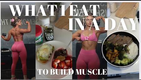 REALISTIC FDOE/WHAT I EAT IN A DAY TO BUILD MUSCLE W/ tracking