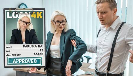 LOAN4K. Slutty Daruma Rai is starting her business with hard anal fuck with a loan manager