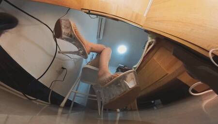 VR360 cc office thick soled high heeled sandals crush little men