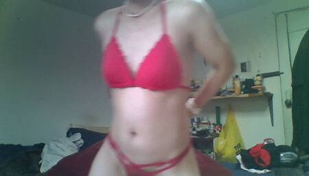 love japanese red bra girl and playing here