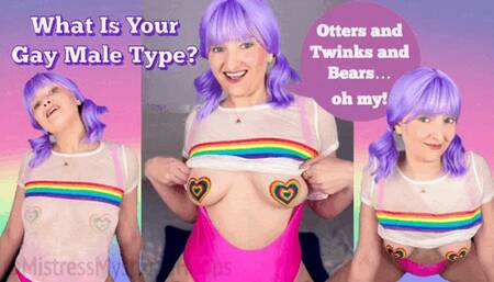 What Is Your Gay Male Type? - Learn all the different types from Twinks to Bears with Mistress Mystique Hoops - Femdom, Bisexual Encouragement, Queer Porn, Make Me Bi - MP4