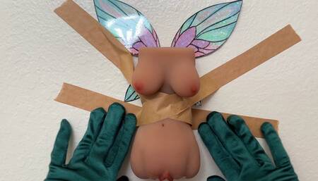 Taping Fairy Onahole to Wall to Fuck [size difference, sex toys, mini girl, aquaphile]